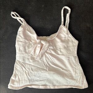 Forever 21 Cream Smocked Top